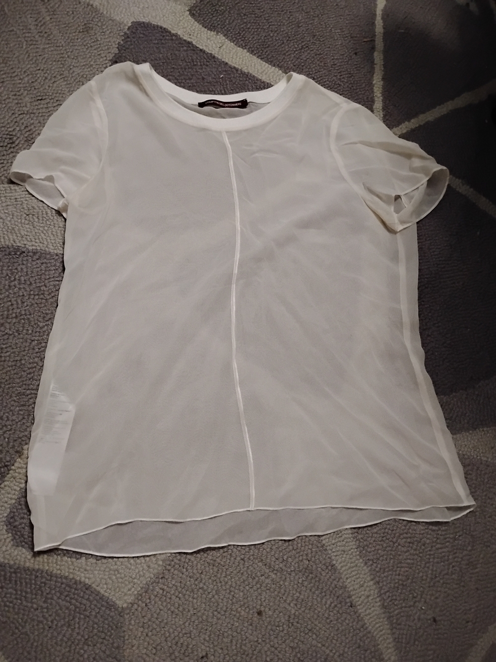 Comptoir Des Cotonniers Lightweight Sheer Women’s White Blouse